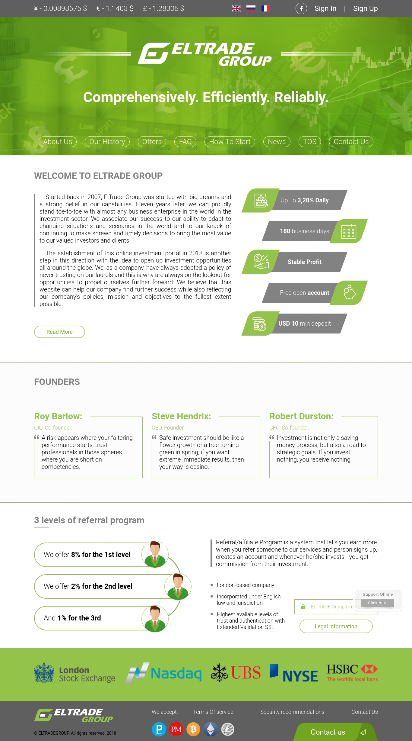 Investment project ElTrade Group