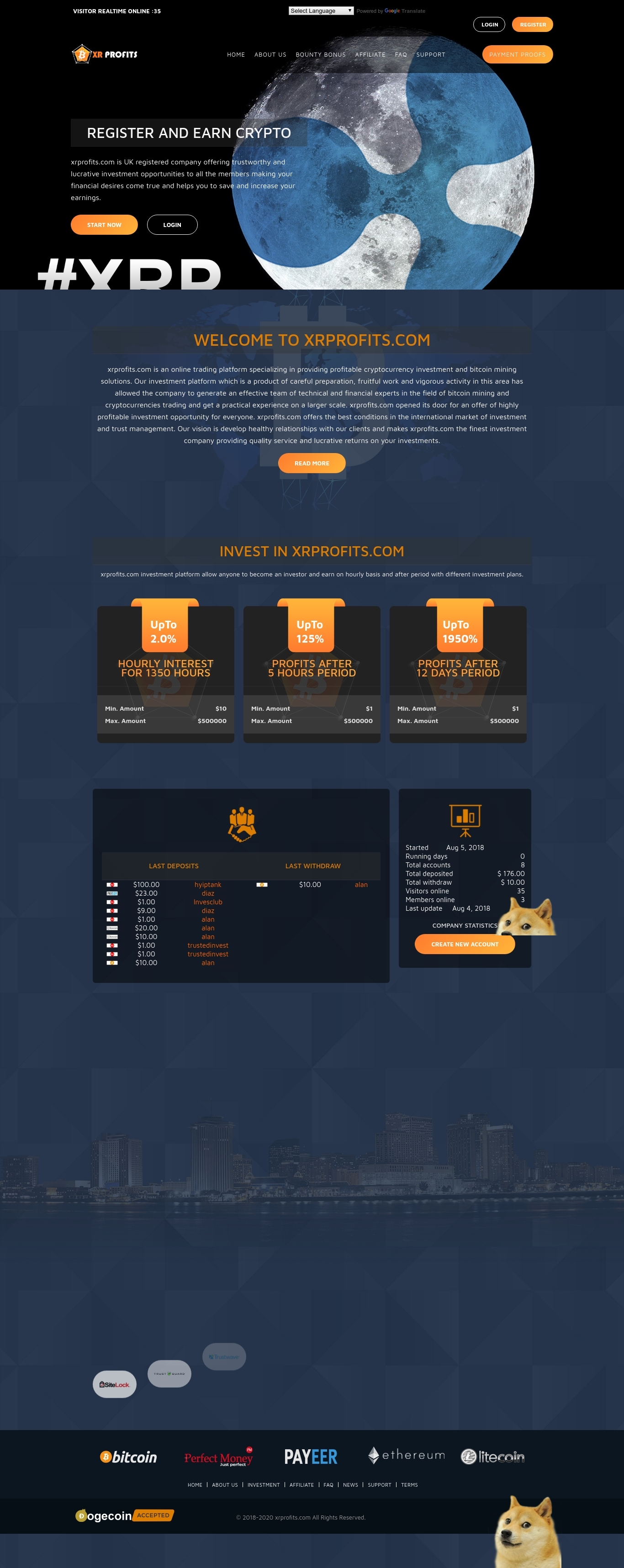 Investment project Xr Profits Crypto
