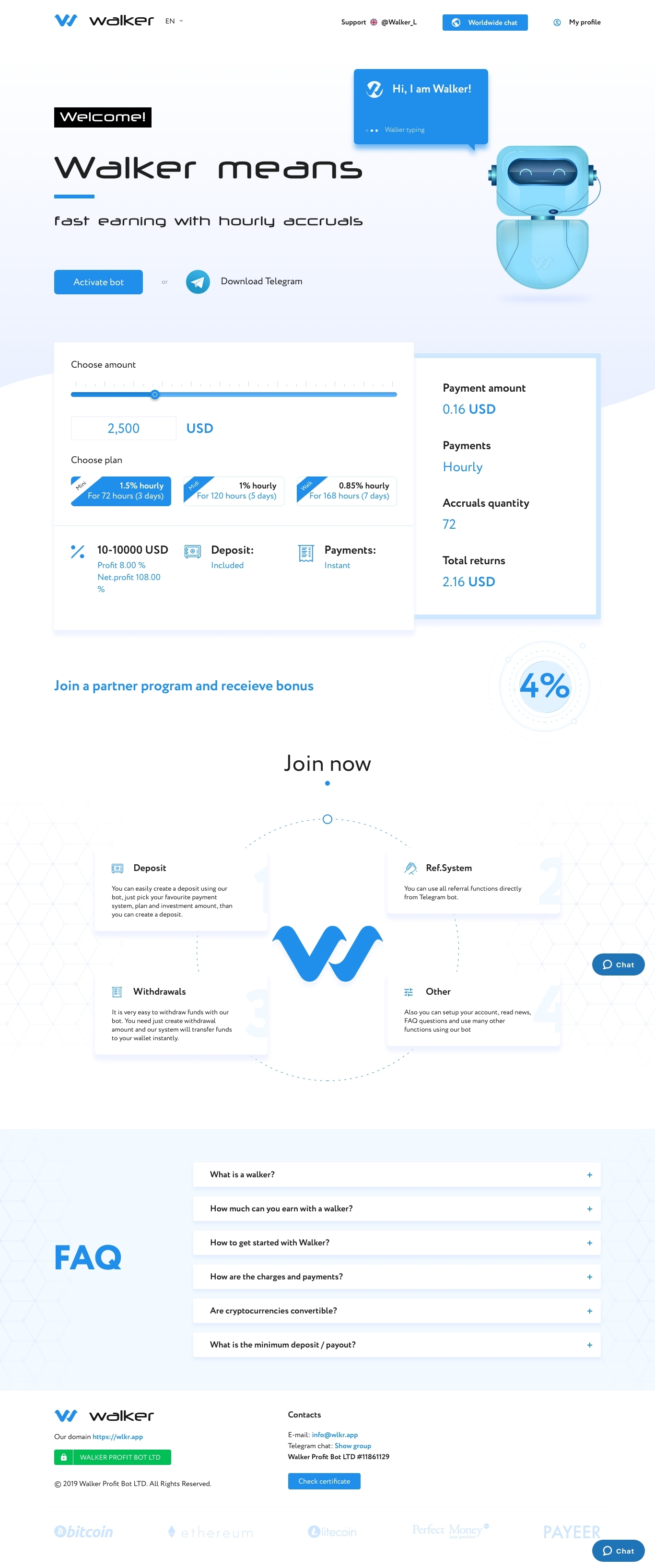Gaming HYIP project Wlkr