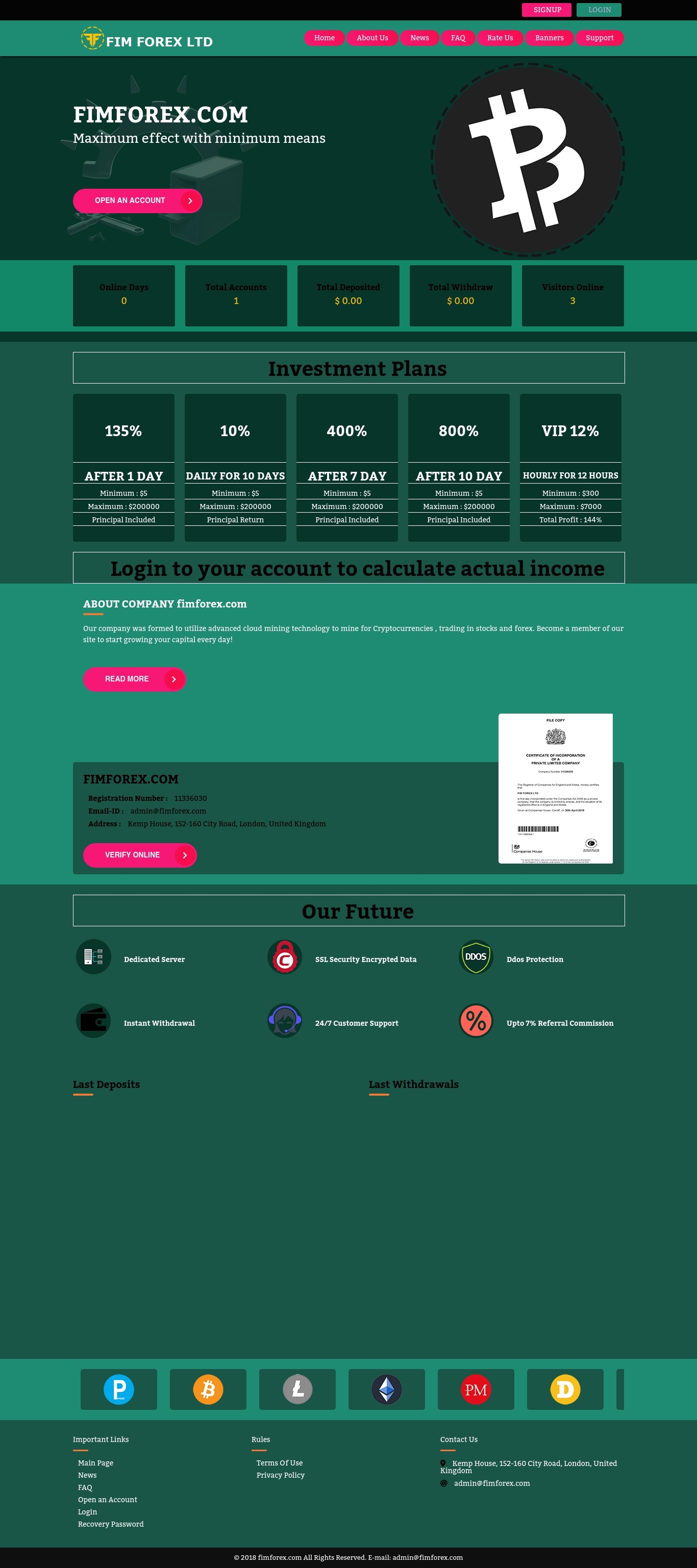 HYIP Fim Forex Ltd