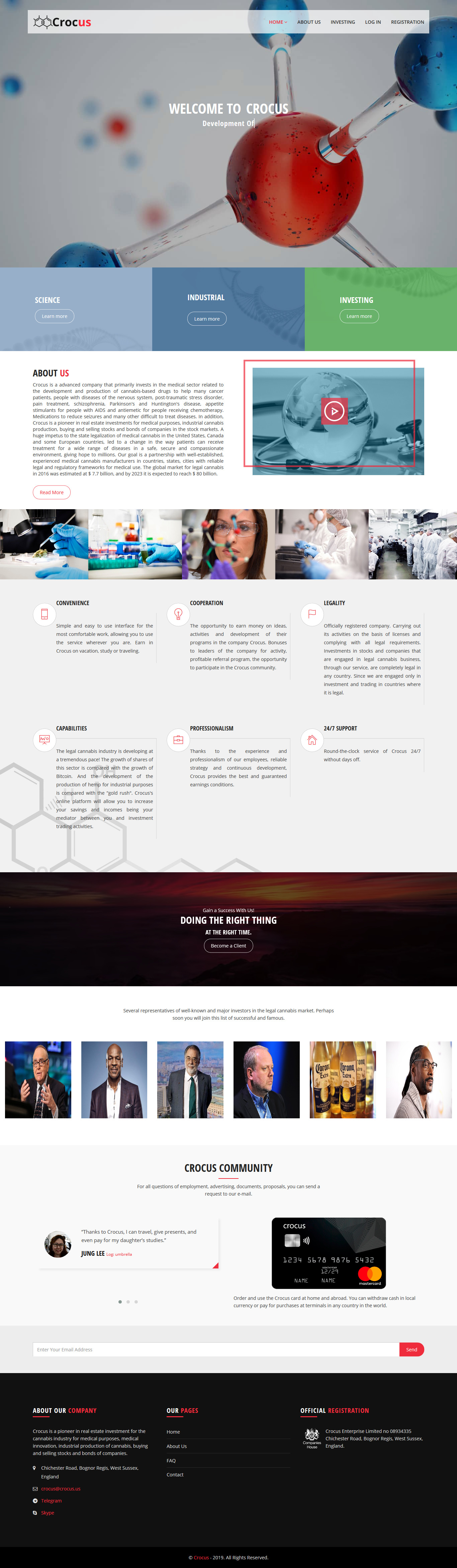 Investment project Crocus