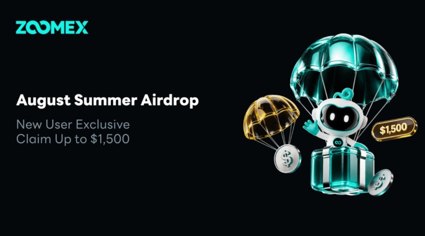 Zoomex Launches “August Summer Airdrop”: New Users Can Unlock Up to $1,500 in Combined Rewards and Exclusive Benefits